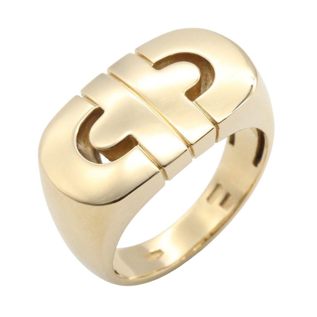 BVLGARI PARENTHESI RING 18KYG YELLOW GOLD: BVLGARI Parenthesi Ring 18KYG Yellow Gold Brand: BVLGARI Type/Style: Ring Material: K18 (Yellow Gold), Color: Gold Size: US size 5.5 Accessories: None Accessories Notice: When purchasing pre-owned