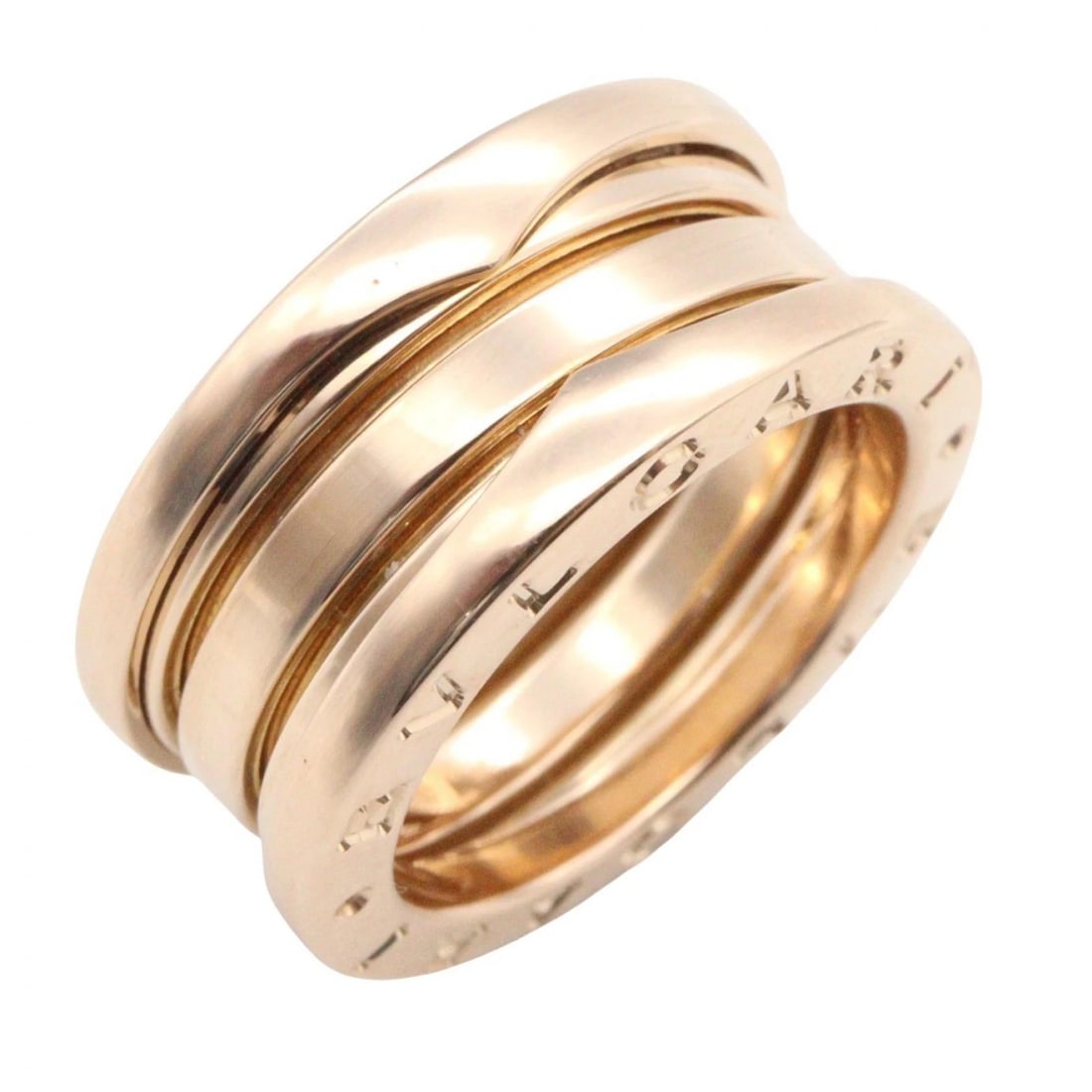 BVLGARI B-ZERO1 3 BANDS RING 18KRG: BVLGARI B-zero1 3 bands Ring 18KRG Brand: BVLGARI Type/Style: Ring Material: K18PG?Rose Gold?, Color: Gold Size: US Size 4 Accessories: None Accessories Notice: When purchasing pre-owned g