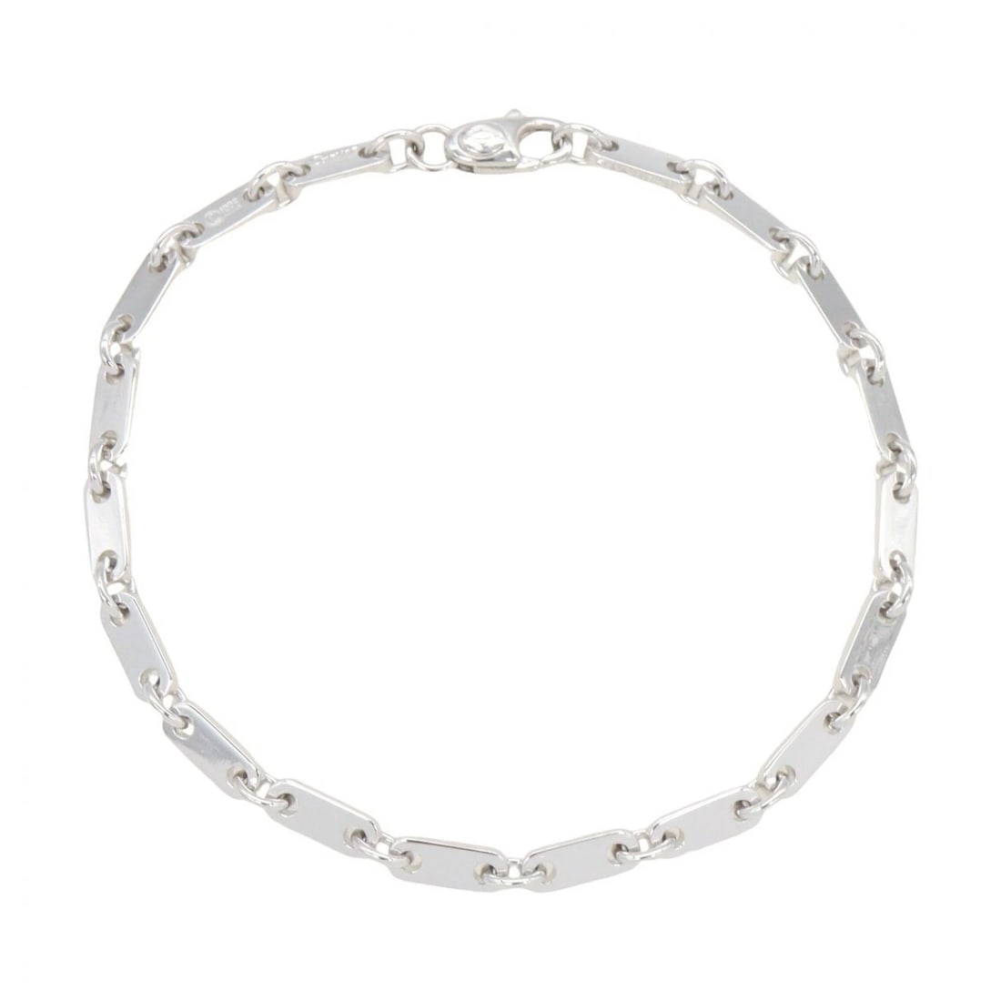 CARTIER FIGARO CHAIN BRACELET BANGLE: CARTIER Figaro Chain Bracelet Bangle Brand: CARTIER Type/Style: Bracelet Material: K18WG?White Gold?, Color: Silver Size: Size Band Length?17cm(6.7") Accessories: None Accessories Notice: When