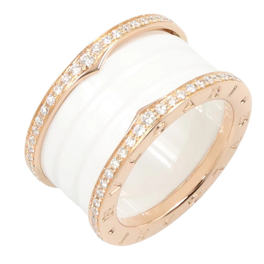 BVLGARI B-ZERO1 4-BAND RING 18KPG: BVLGARI B-zero1 4-band Ring 18KPG Brand: BVLGARI Type/Style: Ring Material: K18PG?Rose Gold?, Color: Gold Size: 5.25 - 5.5 US Accessories: None Accessories Notice: When purchasing pre-owned goods,