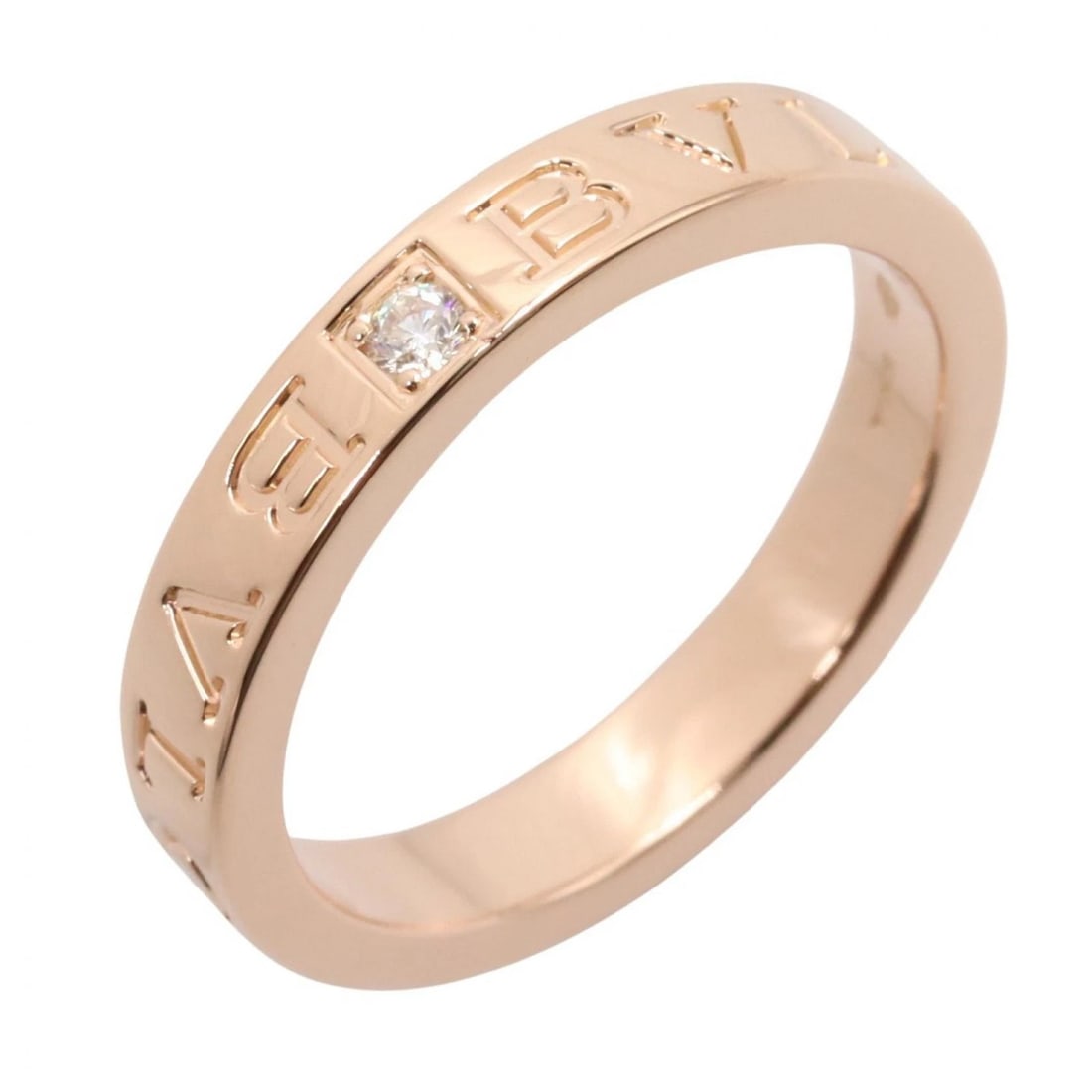 BVLGARI B.ZERO1 1PD DIAMOND RING: BVLGARI B.zero1 1PD Diamond Ring Brand: BVLGARI Type/Style: Ring Material: K18PG?Rose Gold?, Color: Gold Size: US size 7.75 Accessories: None Accessories Notice: When purchasing pre-owned goods,