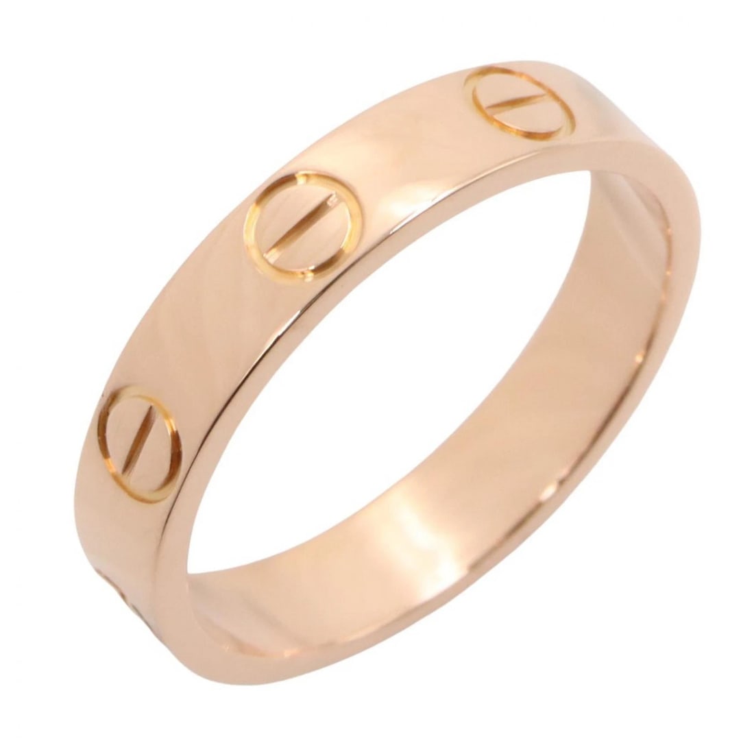 CARTIER MINI LOVE RING 18KPG PINK ROSE GOLD: CARTIER Mini Love Ring 18KPG Pink Rose Gold Brand: CARTIER Type/Style: Ring Material: K18PG?Rose Gold?, Color: Gold Size: US size 4.5 Accessories: None Accessories Notice: When purchasing pre-owned