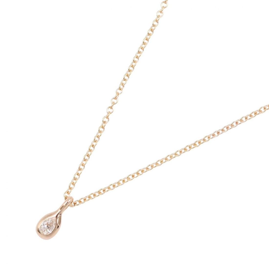 TIFFANY?CO BY THE YARD NECKLACE PENDANT: TIFFANY?CO By the Yard Necklace Pendant Brand: TIFFANY?CO Type/Style: Necklace Material: K18PG?Rose Gold?, Color: Gold Size: Size Neck rotation?40.5cm(15.9") Motif W?3mm x H?8mm(0.1" x 0.3")