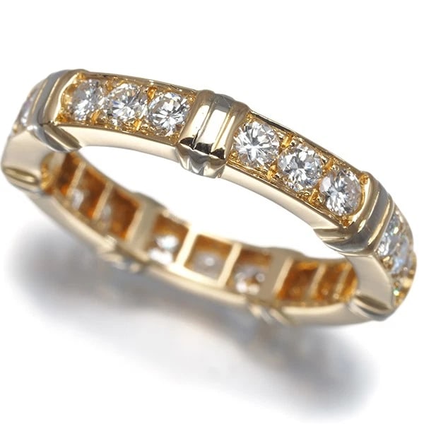 CARTIER RING DIAMOND CONTESSA 18K 750 YELLOW WHITE GOLD: Cartier Ring Diamond Contessa 18K 750 Yellow White Gold Brand: Cartier Type/Style: Ring Material: 18K /750 Yellow White Gold, Main Stone Natural Color: YG,WG Size: US5 - 5.25 Accessories: None