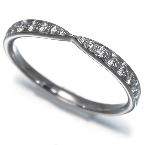 TIFFANY&CO. RING DIAMOND HARMONY HALF ETERNITY 950 PLATINUM: Tiffany&Co. Ring Diamond Harmony Half Eternity 950 Platinum Brand: Tiffany & Co. Type/Style: Ring Material: 950/ Platinum, Main Stone Natural Color: Silver Size: US5.75-6 Accessories: None