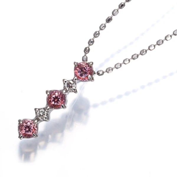 NECKLACE PINK SAPPHIRE DIAMOND 18K 750 WHITE GOLD: Necklace Pink Sapphire Diamond 18K 750 White Gold Brand: Unbranded Type/Style: Necklace Material: 18K/ 750 White Gold, Main Stone Natural Color: White Gold Size: Necklace length: 40cm Pendant size: 14