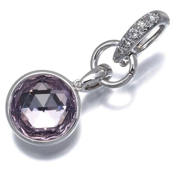 TASAKI PENDANT MABE PEARL AMETHYST DIAMOND REVERSIBLE 18K WG: TASAKI Pendant Mabe Pearl Amethyst Diamond Reversible 18K WG Brand: TASAKI Type/Style: Pendant Material: 18K / 750 / White Gold, Main Stone Cultured Color: White Gold Size: Design size: 34.2 x 12.7mm 