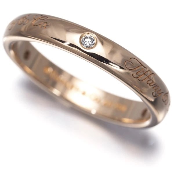 TIFFANY&CO. RING DIAMOND 18K 750 ROSE GOLD: Tiffany&Co. Ring Diamond 18K 750 Rose Gold Brand: Tiffany & Co. Type/Style: Ring Material: 18K /750 Rose Gold, Main Stone Natural Color: Rose Gold Size: US5-5.25 Accessories: None Accessor