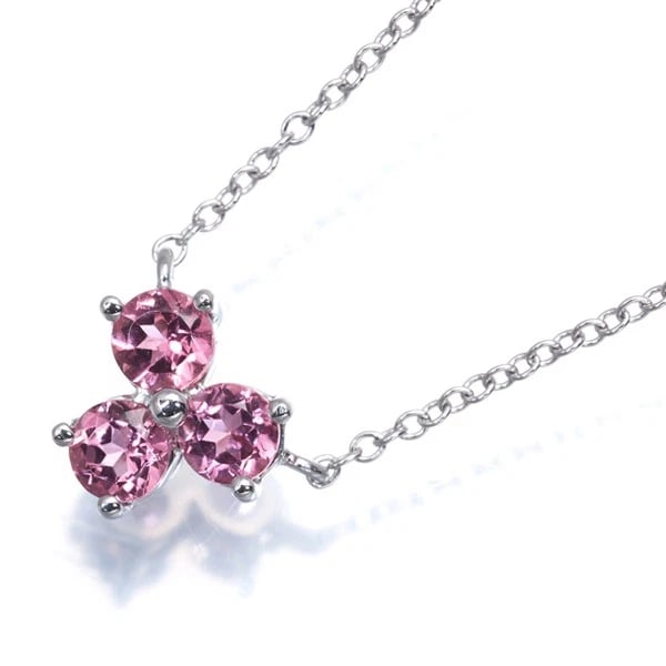 TIFFANY&CO. NECKLACE PINK TOURMALINE ARIA 18K 750 WHITE GOLD: Tiffany&Co. Necklace Pink Tourmaline Aria 18K 750 White Gold Brand: Tiffany & Co. Type/Style: Necklace Material: 18K/ 750 White Gold, Main Stone Natural Color: White Gold Size: Necklace length: 41cm P