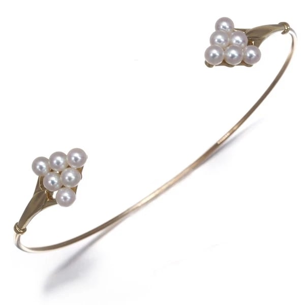 MIKIMOTO BRACELET BABY AKOYA PEARL 18K 750 YELLOW GOLD: Mikimoto Bracelet Baby Akoya Pearl 18K 750 Yellow Gold Brand: MIKIMOTO Type/Style: Bracelet Material: 18K/ 750 Yellow Gold, Main Stone Cultured Color: Yellow Gold Size: Inner circumference: 17.5cm