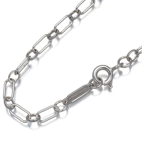 TIFFANY&CO. CHAIN NECKLACE LINK 18K 750 WHITE GOLD: Tiffany&Co. Chain Necklace Link 18K 750 White Gold Brand: Tiffany & Co. Type/Style: Necklace Material: 18/K 750 White Gold, Color: White Gold Size: Necklace length: 60cm Necklace width: 3.0mm Clasp