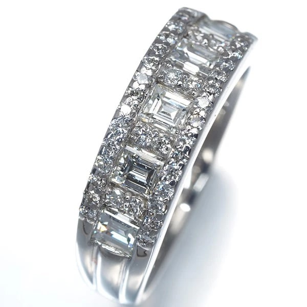 DIAMOND RING 900 PLATINUM - 2