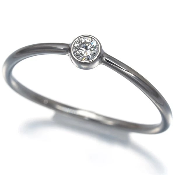 TIFFANY&CO. RING DIAMOND WAVE SINGLE-ROW 950 PLATINUM: Tiffany&Co. Ring Diamond Wave Single-row 950 Platinum Brand: Tiffany & Co. Type/Style: Ring Material: 950/ Platinum, Main Stone Natural Color: Silver Size: US5 Accessories: None Accessories Notice:
