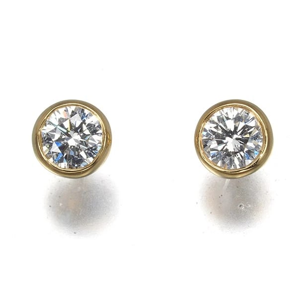 TIFFANY&CO. EARRINGS DIAMOND BY THE YARD 18K YG: Tiffany&Co. Earrings Diamond By The Yard 18K YG Brand: Tiffany & Co. Type/Style: Earrings Material: 18K / 750 / Yellow Gold, Main Stone Natural Color: Yellow Gold Size: Design Size: Diameter Approxima