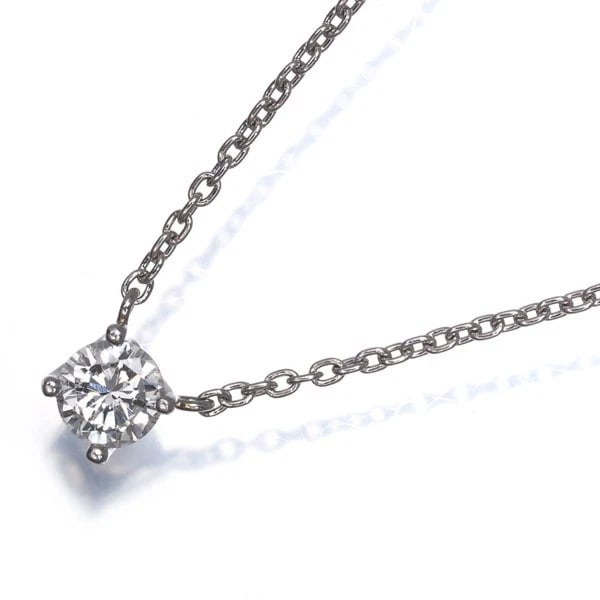 VENDOME NECKLACE DIAMOND SOLITAIRE 950 850 PLATINUM: VENDOME Necklace Diamond Solitaire 950 850 Platinum Brand: VENDOME Type/Style: Necklace Material: 950/ 850 Platinum, Main Stone Natural Color: Silver Size: Necklace length: 37 / 41cm Accessories: