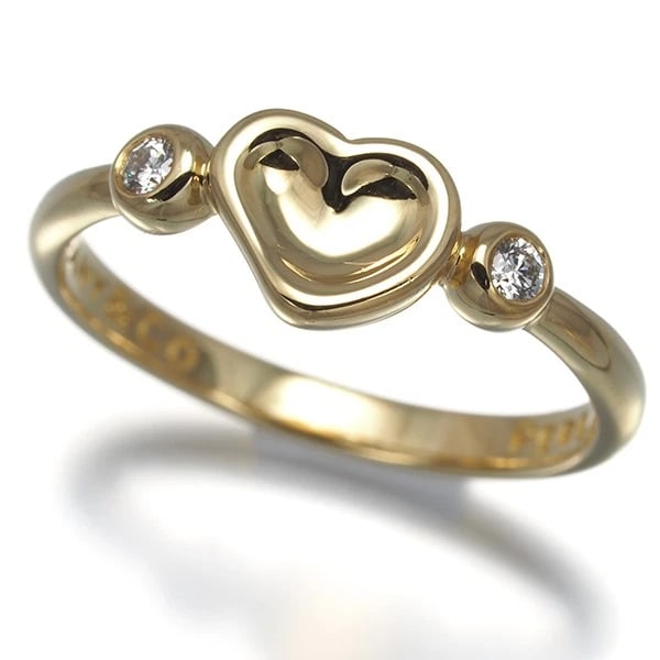 TIFFANY&CO. RING DIAMOND FULL HEART 18K YG: Tiffany&Co. Ring Diamond Full Heart 18K YG Brand: Tiffany & Co. Type/Style: Ring Material: 18K / 750 / Yellow Gold, Main Stone Natural Color: Yellow Gold Size: US5.5-5.75 Accessories: None