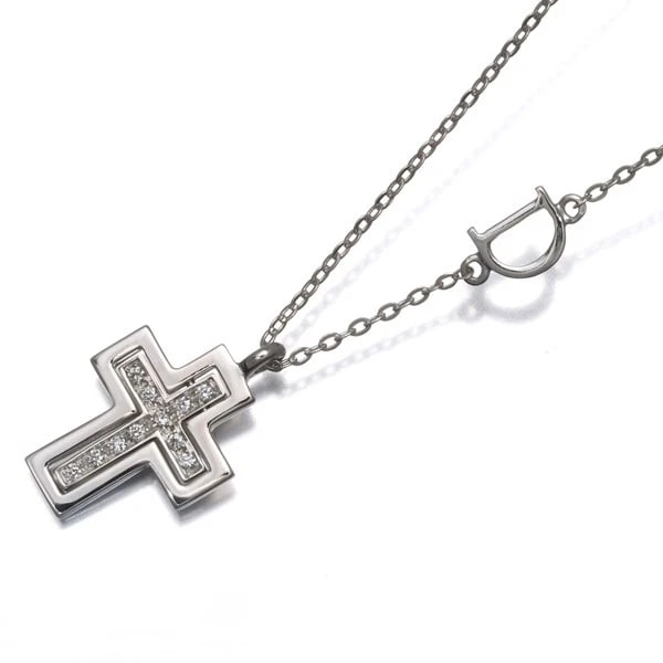 DAMIANI NECKLACE DIAMOND BELLE EPOQUE CROSS MINI 18K 750 WHITE GOLD: DAMIANI Necklace Diamond Belle Epoque Cross Mini 18K 750 White Gold Brand: DAMIANI Type/Style: Necklace Material: 18K /750 White Gold, Main Stone Natural Color: White Gold Size: Necklace length: 40 /