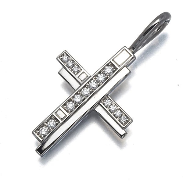 HARRY WINSTON PENDANT DIAMOND TRAFFIC CROSS 950 PLATINUM: HARRY WINSTON Pendant Diamond Traffic Cross 950 Platinum Brand: HARRY WINSTON Type/Style: Pendant Material: 950 /Platinum, Main Stone Natural Color: Silver Size: Design size: 19.0 x 14.4mm Total