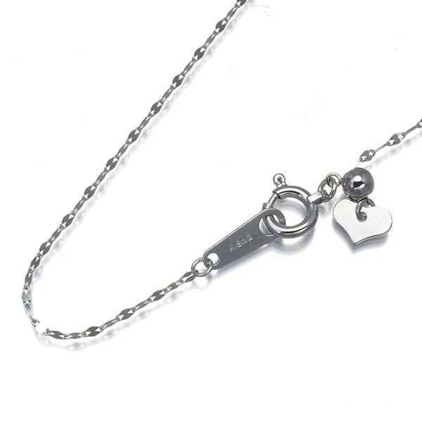 PETAL CHAIN NECKLACE 18K 750 WHITE GOLD: Petal Chain Necklace 18K 750 White Gold Brand: Unbranded Type/Style: Necklace Material: 18K/ 750 White Gold, Color: White Gold Size: Necklace length: 45cm Adjustable to short length with an extender.