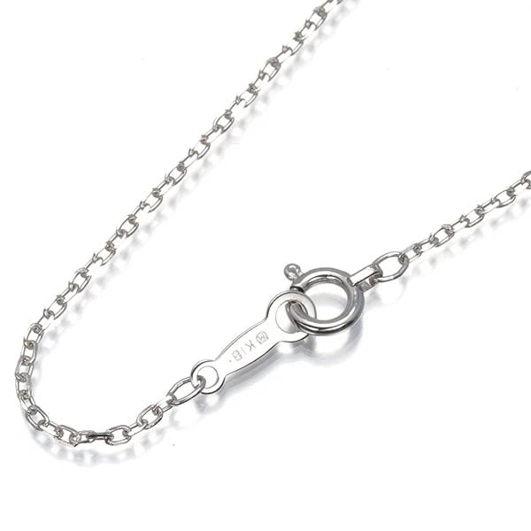 MIKIMOTO CABLE CHAIN NECKLACE 18K 750 WHITE GOLD: Mikimoto Cable Chain Necklace 18K 750 White Gold Brand: MIKIMOTO Type/Style: Necklace Material: 18K /750 White Gold, Color: White Gold Size: Necklace length: 39cm Necklace width: 1.0mm Clasp width: 3.