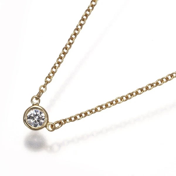 TIFFANY&CO. NECKLACE DIAMOND BY THE YARD 18K YG: Tiffany&Co. Necklace Diamond By The Yard 18K YG Brand: Tiffany & Co. Type/Style: Necklace Material: 18K / 750 / Yellow Gold, Main Stone Natural Color: Yellow Gold Size: Necklace length: 41cm Pendant s