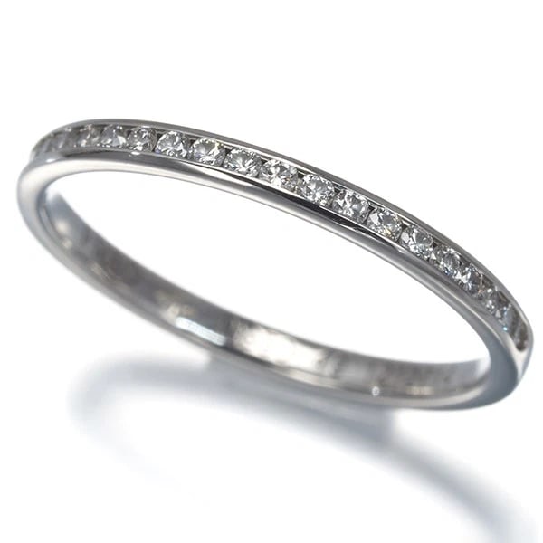FRED RING DIAMOND FOR LOVE HALF ETERNITY 950 PLATINUM (1 of 2)