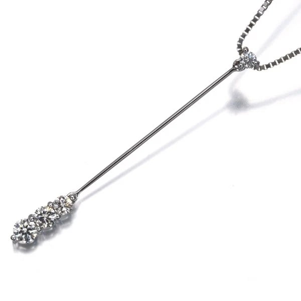 DAMIANI NECKLACE DIAMOND DROP Y-DROP 18K 750 WHITE GOLD: DAMIANI Necklace Diamond Drop Y-drop 18K 750 White Gold Brand: DAMIANI Type/Style: Necklace Material: 18K/ 750 White Gold, Main Stone Natural Color: White Gold Size: Necklace length: 41 / 50cm