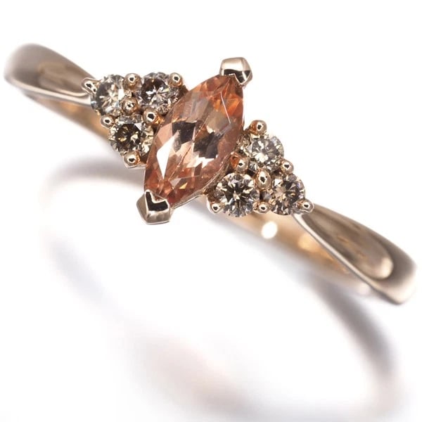 RING IMPERIAL TOPAZ BROWN DIAMOND 18K RG: Ring Imperial Topaz Brown Diamond 18K RG Brand: GSTV Type/Style: Ring Material: 18K / 750 / Rose Gold, Main Stone Natural Color: Rose Gold Size: US8 Accessories: None Accessories Notice: When