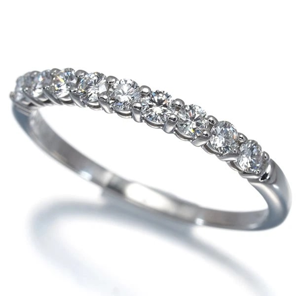 TIFFANY&CO. RING DIAMOND TIFFANY FOREVER BAND PT 950: Tiffany&Co. Ring Diamond Tiffany Forever Band Pt 950 Brand: Tiffany & Co. Type/Style: Ring Material: Pt /950, Main Stone Natural Color: Silver Size: US5.75-6 Accessories: None Accessories Notice: