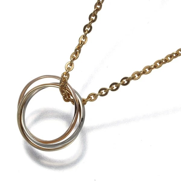 CARTIER NECKLACE TRINITY 3COLOR 18K 750 YELLOW WHITE ROSE GOLD: Cartier Necklace Trinity 3color 18K 750 Yellow White Rose Gold Brand: Cartier Type/Style: Necklace Material: 18K / 750 / Yellow Gold 18K / 750 / White Gold 18K / 750 / Rose Gold, Color: YG,WG,RG