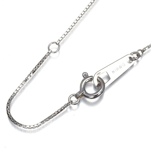 BOX CHAIN NECKLACE 18K 750 WHITE GOLD: Box Chain Necklace 18K 750 White Gold Brand: Unbranded Type/Style: Necklace Material: 18K /750/ White Gold, Color: White Gold Size: Necklace length: 36 / 40cm Necklace width: 0.6mm Clasp width: 3.9mm