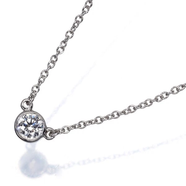 TIFFANY&CO. NECKLACE DIAMOND BY THE YARD 950 PLATINUM: Tiffany&Co. Necklace Diamond By The Yard 950 Platinum Brand: Tiffany & Co. Type/Style: Necklace Material: 950/ Platinum, Main Stone Natural Color: Silver Size: Necklace length: 40cm Pendant size: