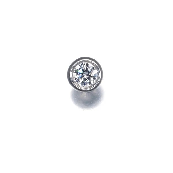 TIFFANY&CO. SINGLE EARRING DIAMOND BY THE YARD PT 950: Tiffany&Co. Single Earring Diamond By The Yard Pt 950 Brand: Tiffany & Co. Type/Style: Earring Material: Pt /950, Main Stone Natural Color: Silver Size: Design Size: Diameter Approximately 3.5mm