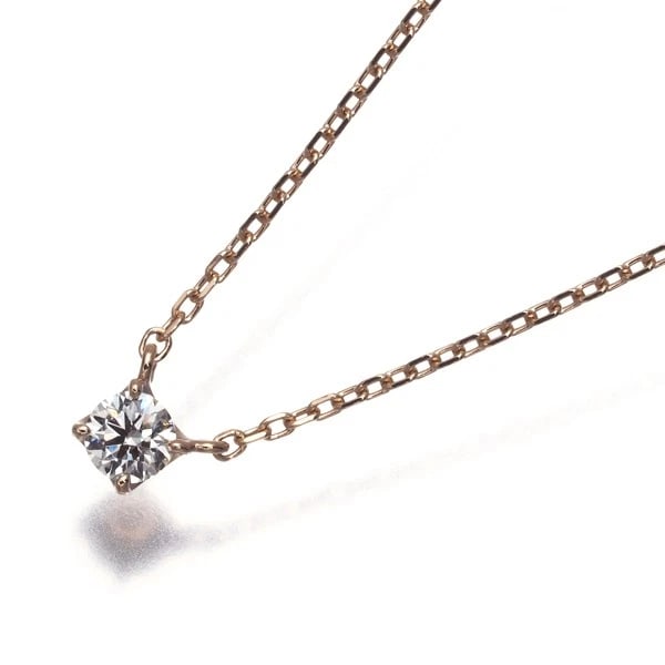 VENDOME NECKLACE DIAMOND SOLITAIRE 18K 750 ROSE GOLD: VENDOME Necklace Diamond Solitaire 18K 750 Rose Gold Brand: VENDOME Type/Style: Necklace Material: 18K /750 /Rose Gold, Main Stone Natural Color: Rose Gold Size: Necklace length: 43cm Accessories: