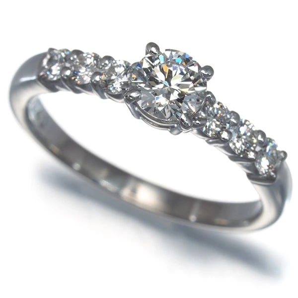 TASAKI RING DIAMOND SOLITAIRE PLATINUM: TASAKI Ring Diamond Solitaire Platinum Brand: TASAKI Type/Style: Ring Material: 1000/ Platinum, Main Stone Natural Color: Silver Size: US6-6.25 Accessories: None Accessories Notice: When p