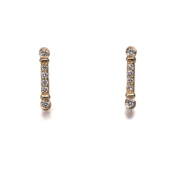 TIFFANY&CO. EARRINGS DIAMOND FLEUR DE LIS STEM 18K 750 ROSE GOLD: Tiffany&Co. Earrings Diamond Fleur de Lis Stem 18K 750 Rose Gold Brand: Tiffany & Co. Type/Style: Earring Material: 18K /750/ Rose Gold, Main Stone Natural Color: Rose Gold Size: Design size: length 8