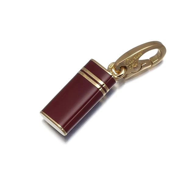 CARTIER PENDANT LIGHTER CHARM 18K 750 YELLOW GOLD/ENAMEL: Cartier Pendant Lighter Charm 18K 750 Yellow Gold/Enamel Brand: Cartier Type/Style: Pendant Material: 18K/ 750/ Yellow Gold/Enamel, Color: Yellow Gold Size: Design size: 15.0 x 7.0mm Total length of t