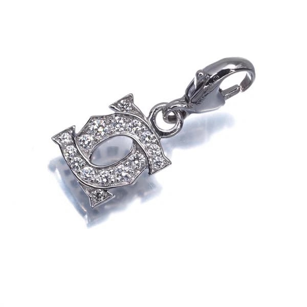 CARTIER PENDANT DIAMOND ENTRELACES CHARM 18K 750 WHITE GOLD: Cartier Pendant Diamond Entrelaces Charm 18K 750 White Gold Brand: Cartier Type/Style: Pendant Material: 18K/ 750/ White Gold, Main Stone Natural Color: White Gold Size: Design size: 8.1 x 7.3mm