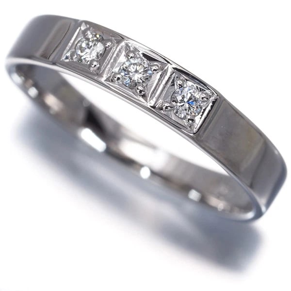 MIKIMOTO RING DIAMOND 900 PLATINUM: Mikimoto Ring Diamond 900 Platinum Brand: MIKIMOTO Type/Style: Ring Material: 900/ Platinum, Main Stone Natural Color: Silver Size: US4.75 Accessories: None Accessories Notice: When purchasing