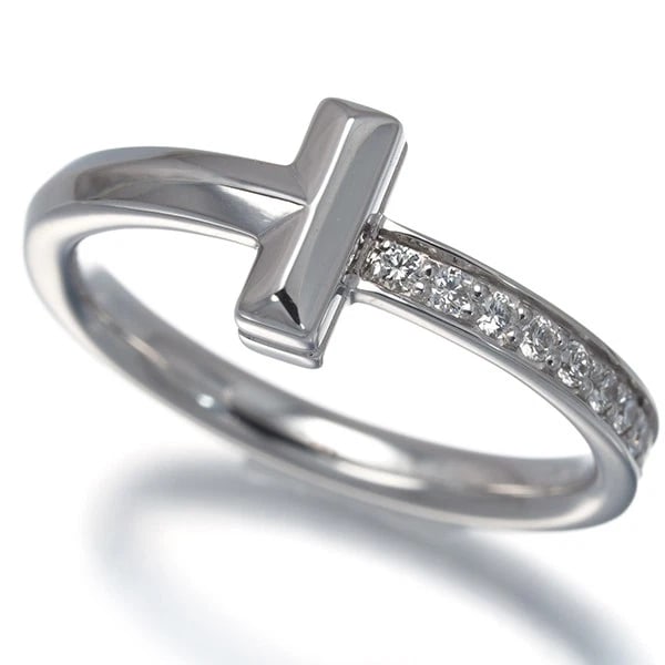 TIFFANY&CO. RING DIAMOND 18K 750 WHITE GOLD: Tiffany&Co. Ring Diamond 18K 750 White Gold Brand: Tiffany & Co. Type/Style: Ring Material: 18K /750 White Gold, Main Stone Natural Color: White Gold Size: US5.5-5.75 Accessories: None Acc