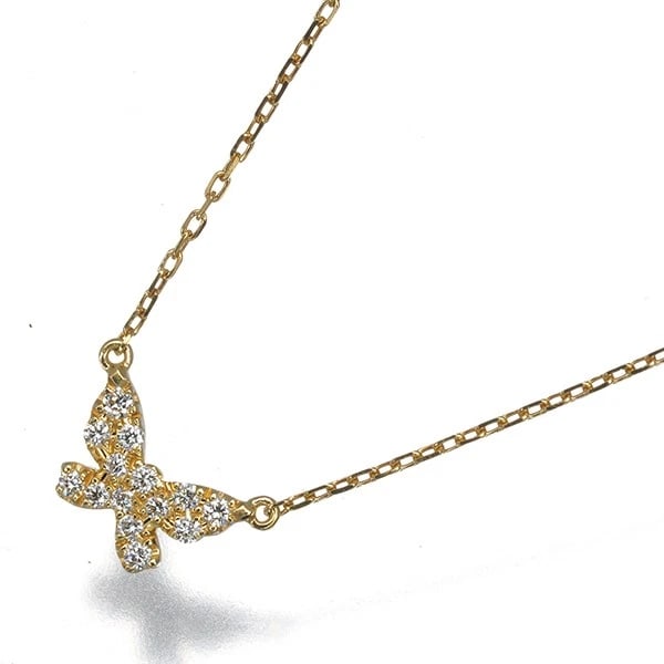 AHKAH NECKLACE DIAMOND BUTTERFLY PAVE 18K 750 YELLOW GOLD: AHKAH Necklace Diamond Butterfly Pave 18K 750 Yellow Gold Brand: AHKAH Type/Style: Necklace Material: 18K /750 Yellow Gold, Main Stone Natural Color: Yellow Gold Size: Necklace length: 37 / 40cm Penda