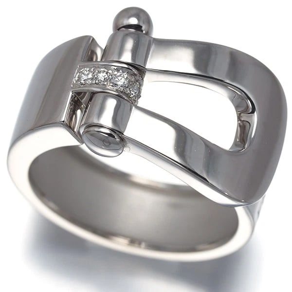 FRED RING DIAMOND FORCE 10 LARGE 18K 750 WHITE GOLD: FRED Ring Diamond Force 10 Large 18K 750 White Gold Brand: FRED Type/Style: Ring Material: 18K/ 750 White Gold, Main Stone Natural Color: White Gold Size: US6 - 6.25 Accessories: None Acce
