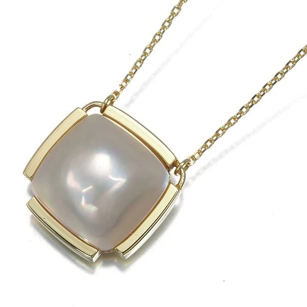 TASAKI NECKLACE MABE MABE PEARL SQUARE 18K 750 YELLOW GOLD: TASAKI Necklace Mabe Mabe Pearl Square 18K 750 Yellow Gold Brand: TASAKI Type/Style: Necklace Material: 18K /750 Yellow Gold, Color: Yellow Gold Size: Necklace length: 47cm Adjustable to short length 