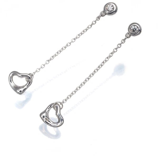 TIFFANY&CO. EARRINGS BY THE YARD DIAMOND SILVER 925: Tiffany&Co. Earrings By The Yard Diamond Silver 925 Brand: Tiffany & Co. Type/Style: Earrings Material: Silver/ 925, Main Stone Natural Color: Silver Size: Design size: 38.5 x 6.8mm Accessories: N