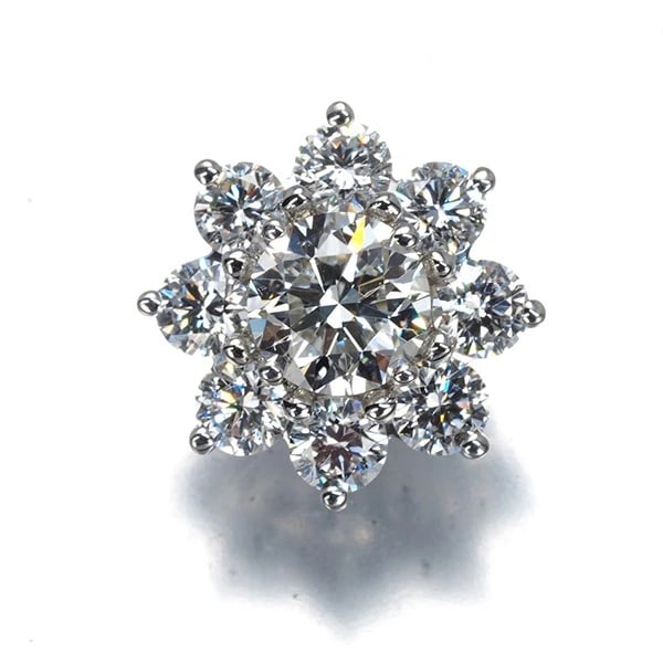 HARRY WINSTON SINGLE EARRING DIAMOND SUNFLOWER MINI (1 of 2)