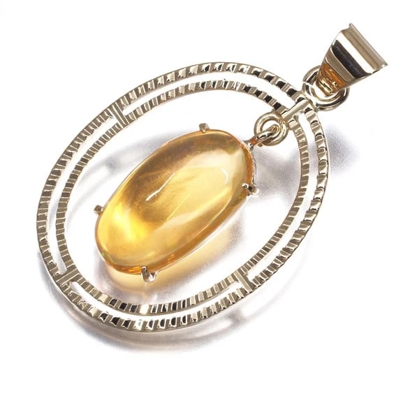 FIRE OPAL SOLITAIRE DROP PENDANT 14K 585 YELLOW GOLD: Fire Opal Solitaire Drop Pendant 14K 585 Yellow Gold Brand: Unbranded Type/Style: Pendant Material: 14K /585 Yellow Gold, Main Stone Natural Color: Yellow Gold Size: Design size: 22.6 x 17.3mm Total l