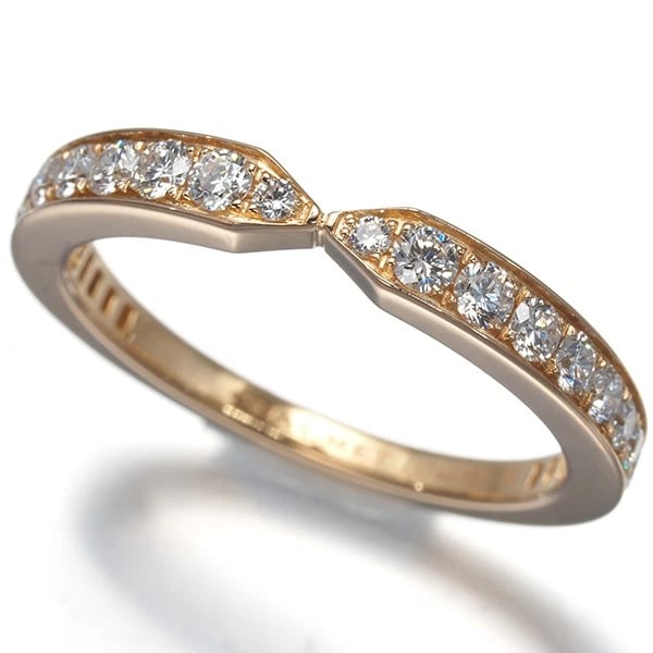 CHAUMET RING DIAMOND TRIOMPHE DE CHAUMET 18K 750 ROSE GOLD: CHAUMET Ring Diamond Triomphe de Chaumet 18K 750 Rose Gold Brand: CHAUMET Type/Style: Ring Material: 18K / 750 / Rose Gold, Main Stone Natural Color: Rose Gold Size: US4.75 Accessories: None <
