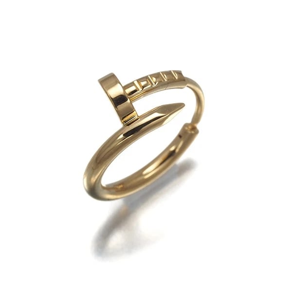 CARTIER SINGLE EARRING JUSTE UN CLOU MINI HOOP 18K 750 YELLOW GOLD: Cartier Single Earring Juste un Clou Mini Hoop 18K 750 Yellow Gold Brand: Cartier Type/Style: Single Earring Material: 18K /750 Yellow Gold, Color: Yellow Gold Size: Design size: length 14.2 x width 1