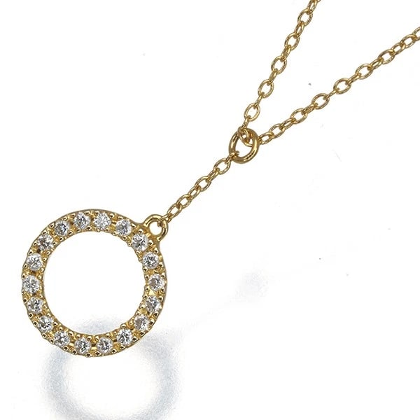 AHKAH NECKLACE DIAMOND TINA CIRCLEY DROP 18K 750 YELLOW GOLD: AHKAH Necklace Diamond Tina CircleY Drop 18K 750 Yellow Gold Brand: Ahkah Type/Style: Necklace Material: 18K /750 Yellow Gold, Main Stone Natural Color: Yellow Gold Size: Necklace length: 42 / 45cm