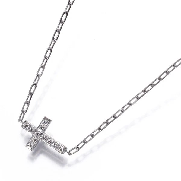 SJX BRACELET DIAMOND CROSS 18K 750 WHITE GOLD: SJx Bracelet Diamond Cross 18K 750 White Gold Brand: SJx Type/Style: Bracelet Material: 18K/ 750 White Gold, Main Stone Natural Color: White Gold Size: Inner circumference: 18cm Design width: 8.0mm
